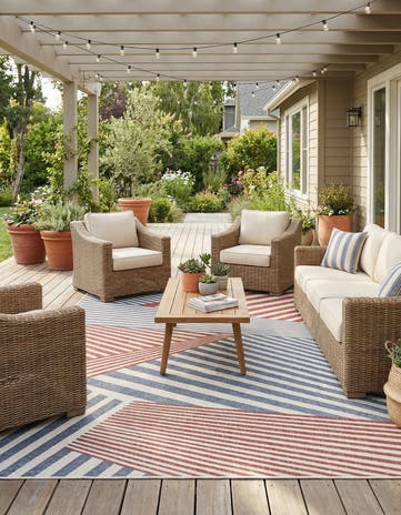 9' x 12' Easy-Clean Jill Zarin Indoor / Outdoor Rug