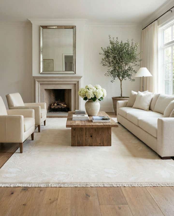 6' 7 x 9' 10 Hand Knotted Darya Wool Rug