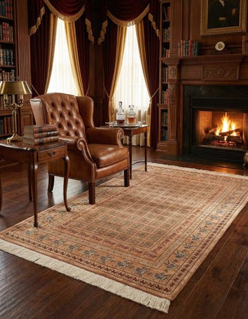 3' 3 x 4' 11 Ghom Silk Rug
