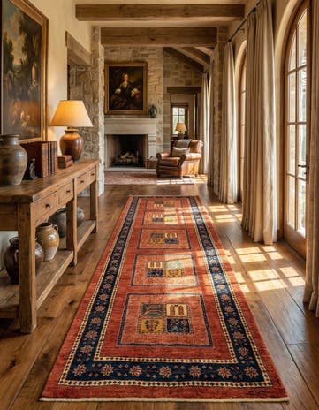 2' 11 x 10' 2 Luribaft Wool Runner Rug