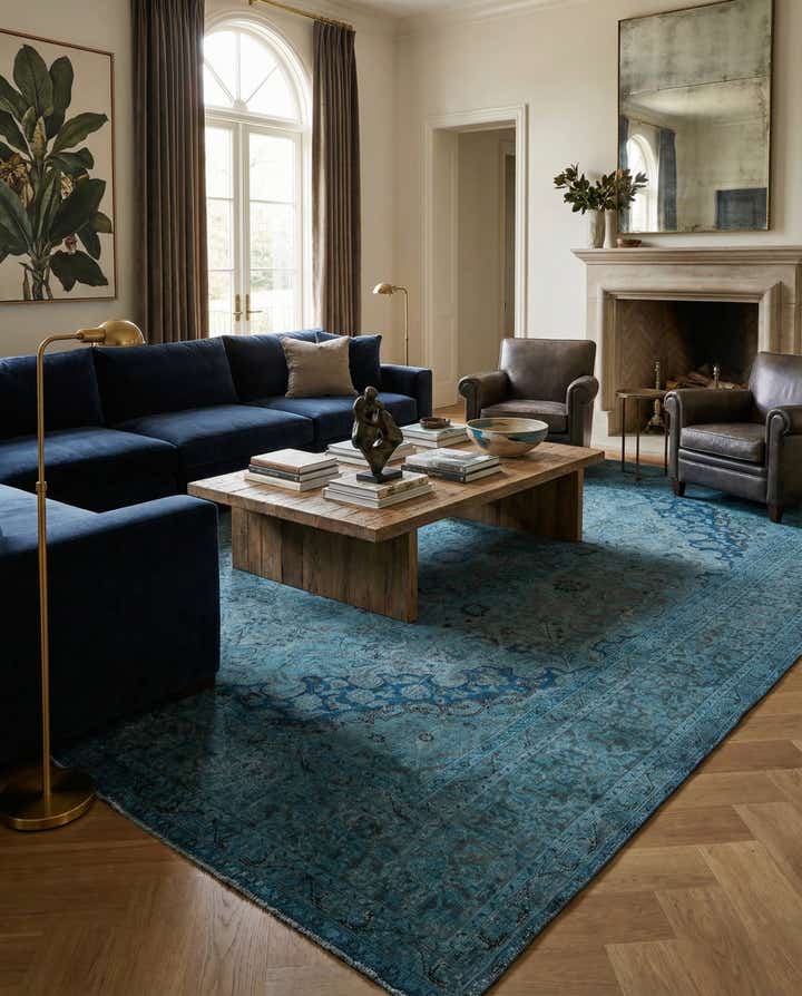 9' 5 x 12' 4 Hand Knotted Ultra Vintage Persian Wool Rug