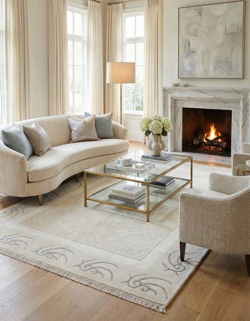 5' 7 x 7' 11 Hand Knotted Darya Wool Rug