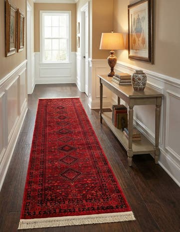 Red Bokhara Runner Rug
