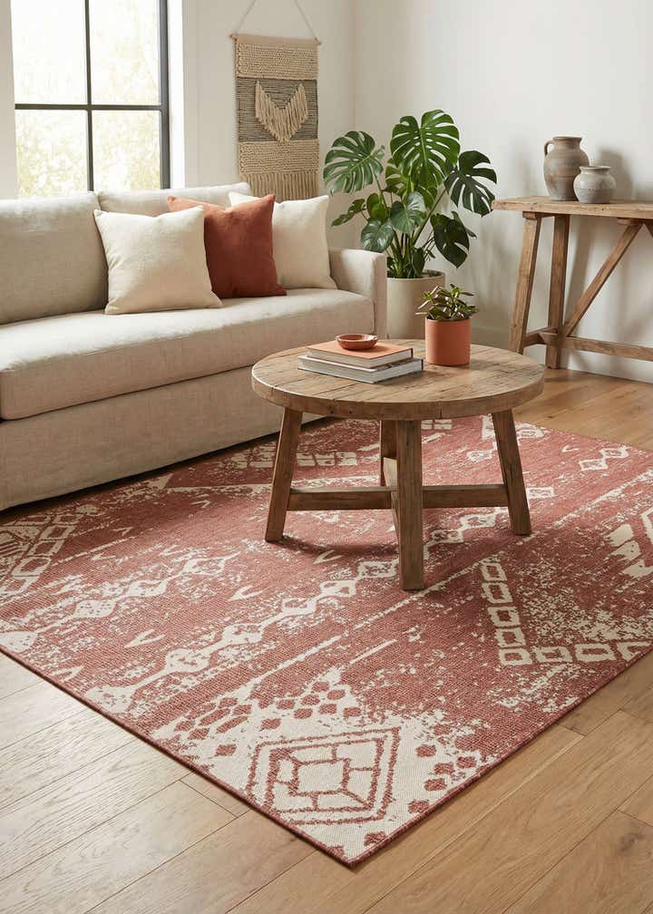 7' x 10' Easy-Clean Bohemian Indoor / Outdoor Rug