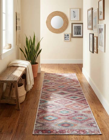 Terracotta Washable Sisu Runner Rug