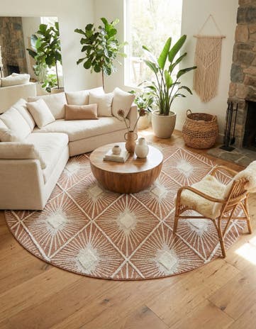 10' x 10' Boho Round Rug