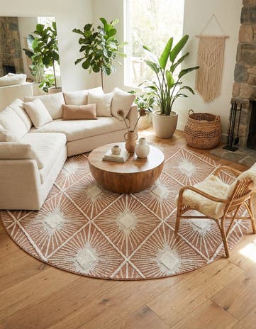 10' x 10' Boho Round Rug