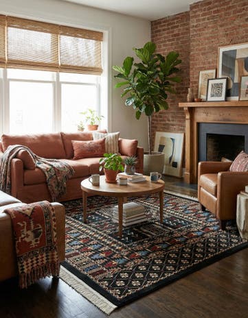 7' 10 x 7' 10 Bokhara Square Rug