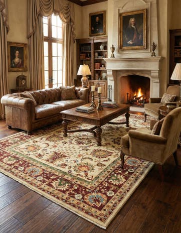 6' 10 x 9' 7 Hand Knotted Ariana Ziegler Rug