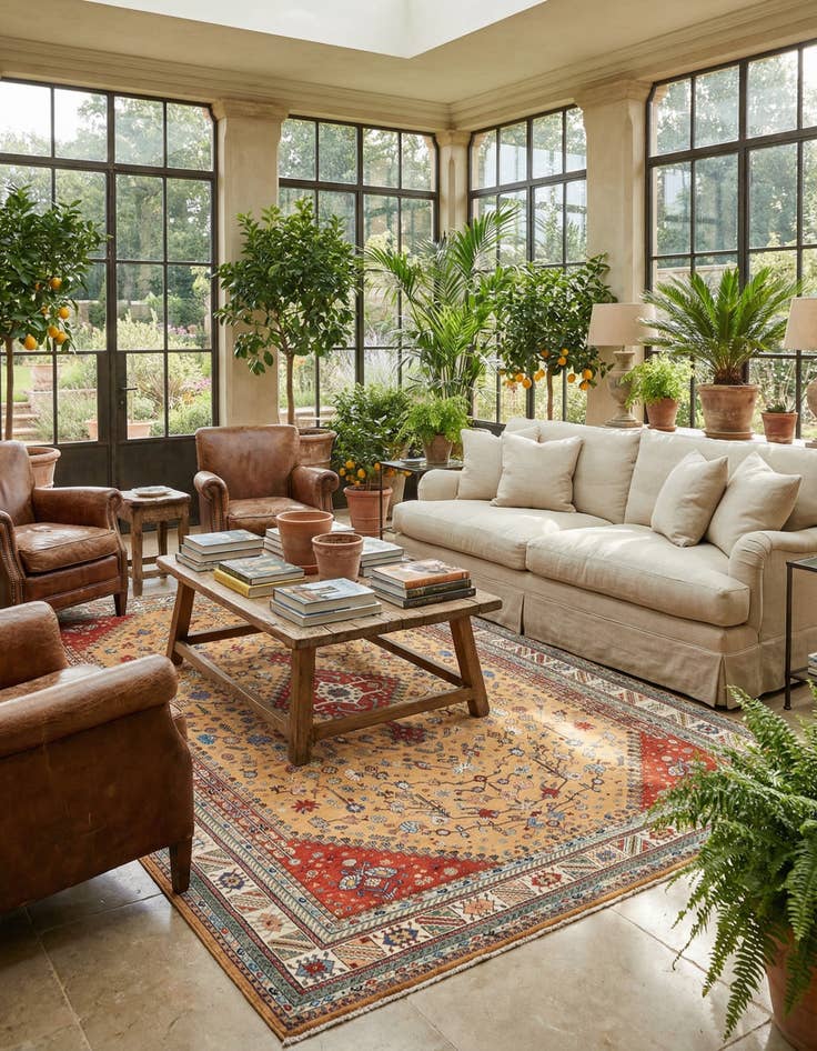 Detail image of 8' 4 x 12' 1  Hand Knotted Luribaft Rug