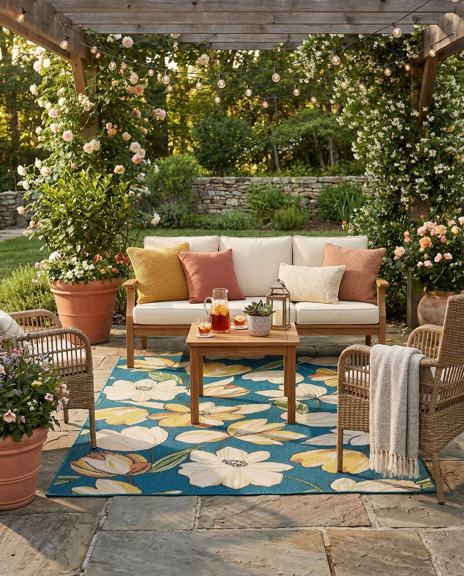 6' x 9' Easy-Clean Baja Indoor / Outdoor Rug