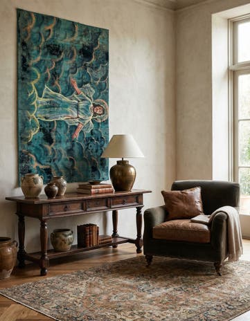 4' x 6' 6 Hand Knotted Ultra Vintage Persian Wool Rug