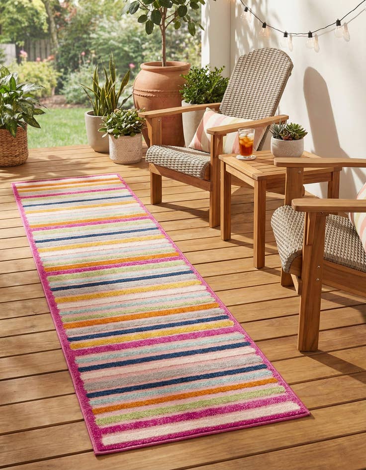 Detail image of 2' x 10' Easy-Clean Aruba Indoor / Outdoor Runner Rug