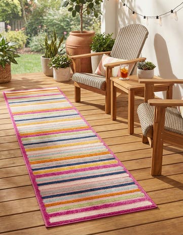 2' x 10' Easy-Clean Aruba Indoor / Outdoor Runner Rug