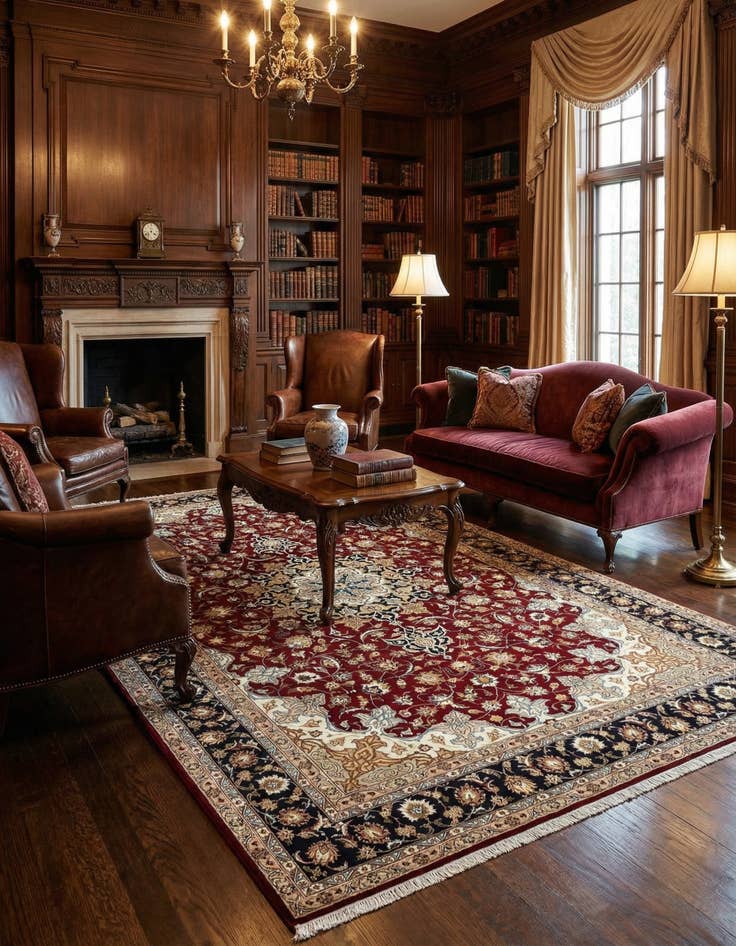 Detail image of  6' 8 x 10' 1 Tabriz Rug