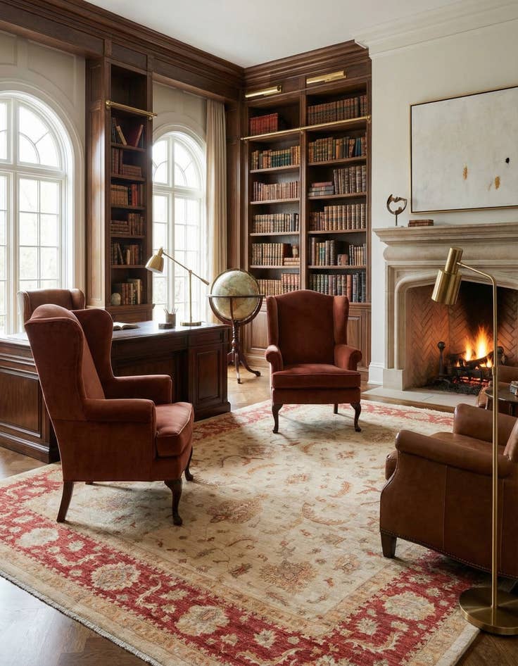 Detail image of 9' 11 x 12' 11  Hand Knotted Peshawar Ziegler Rug