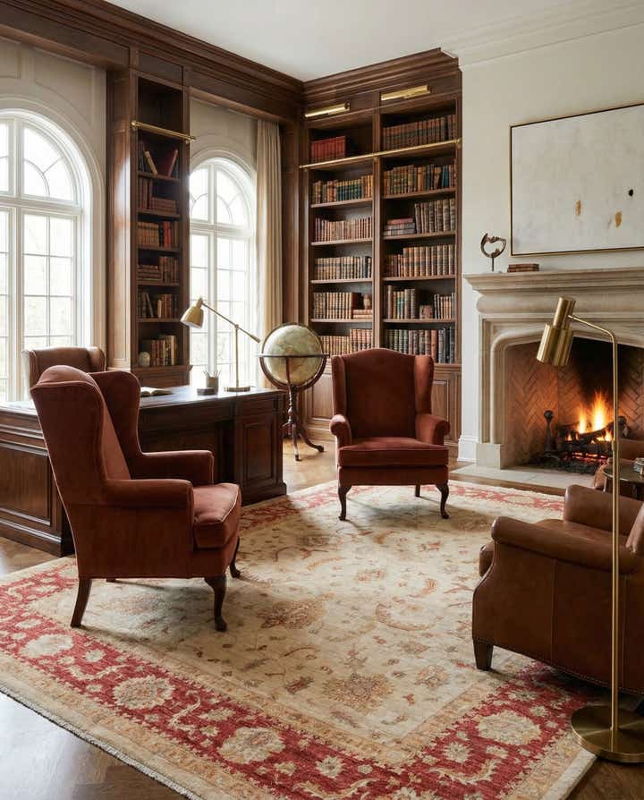 9' 11 x 12' 11 Hand Knotted Peshawar Ziegler Rug