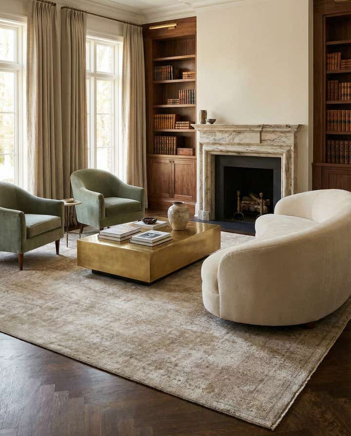 8' 10 x 9' 11 Hand Knotted Kundan Rug