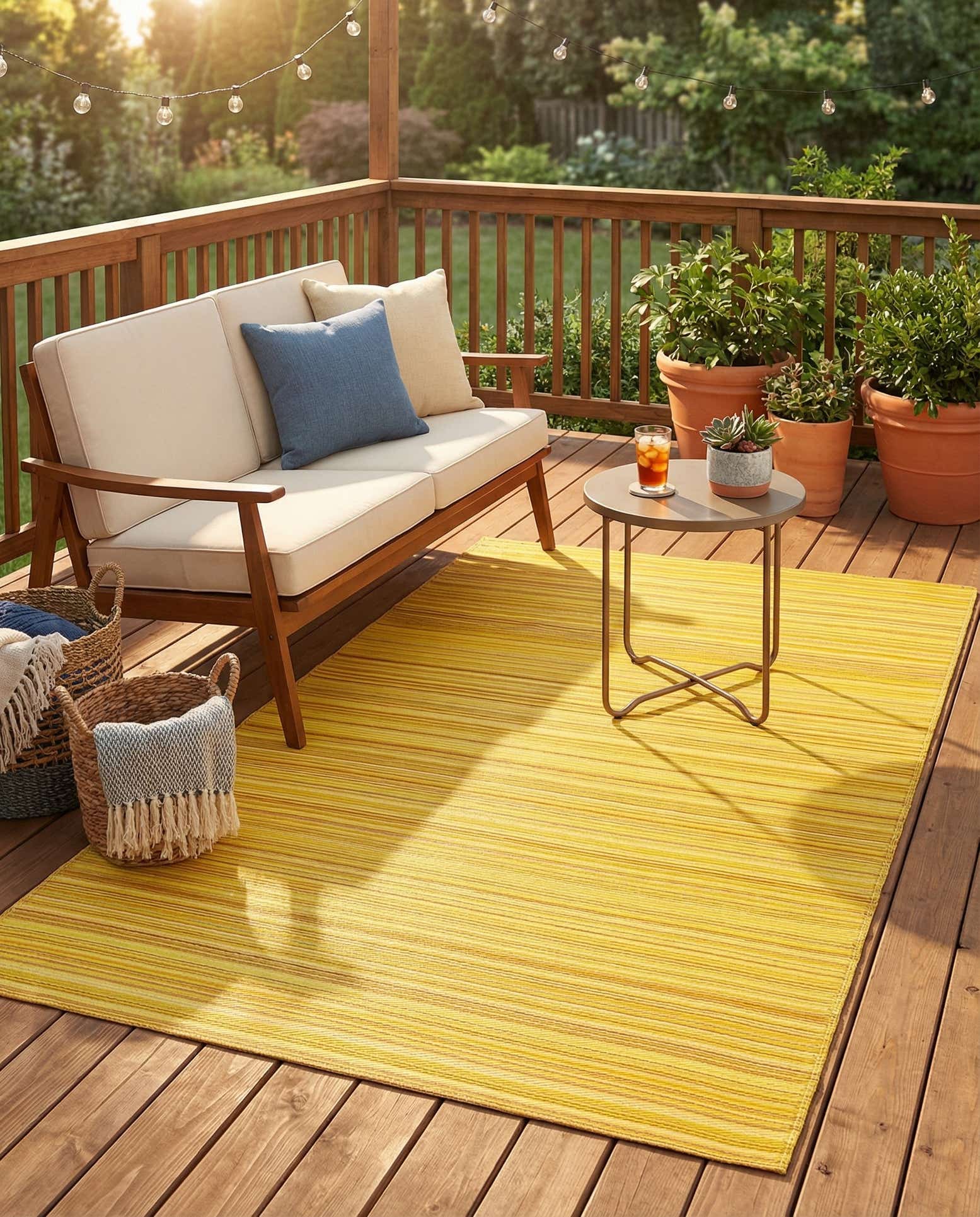 5' x 8' Easy-Clean Vista Breeze Indoor / Outdoor Rug