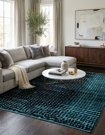 8' x 10' 2 Hand Knotted Darya Wool Rug