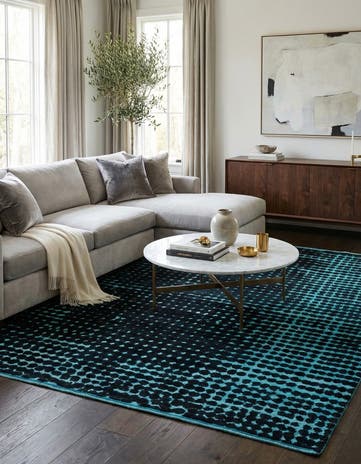 8' x 10' 2 Hand Knotted Darya Wool Rug