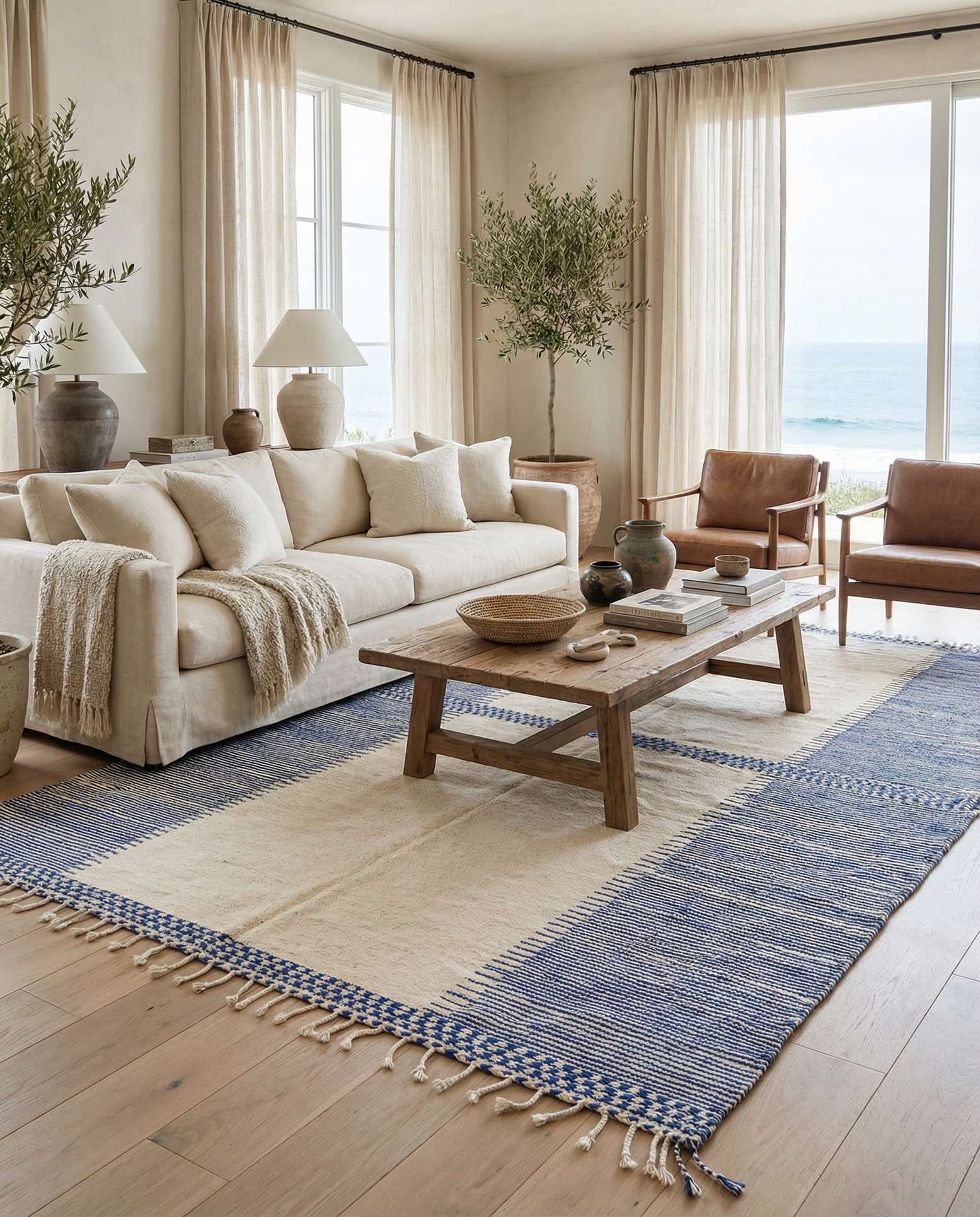 7' 2 x 11' Hand Knotted Moroccan Wool Rug