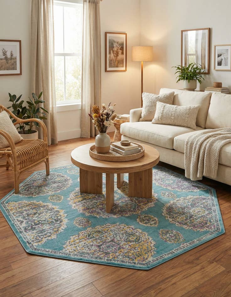 Detail image of  6' x 6' Paragon Octagon Rug
