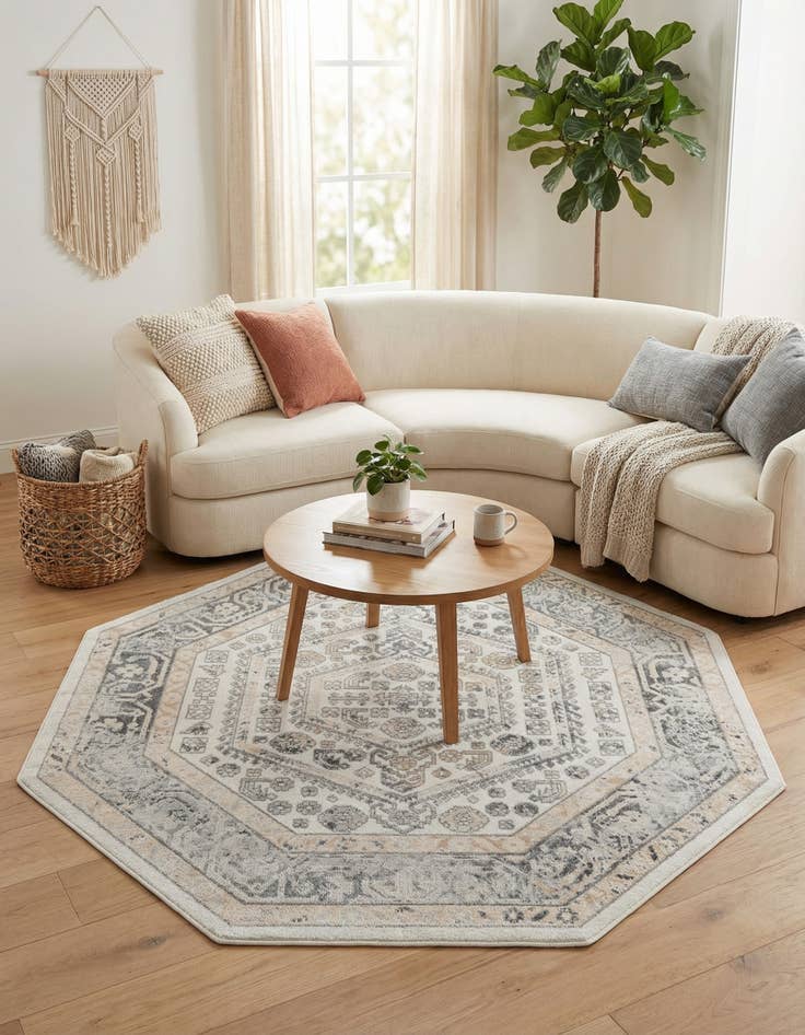 Detail image of 7' x 7' Aurelia Octagon Rug