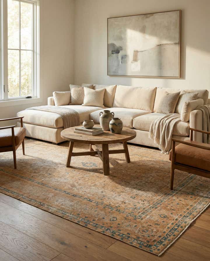 7' 8 x 11' 2 Hand Knotted Ultra Vintage Persian Wool Rug