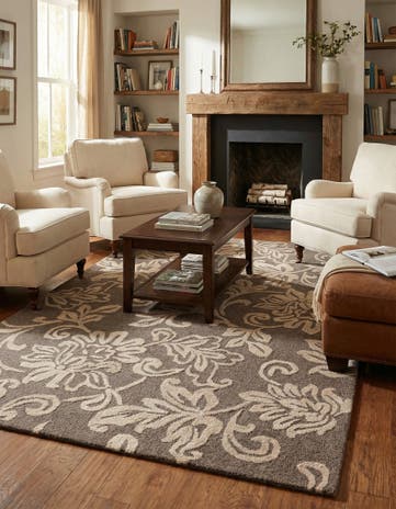 5' 1 x 8' Agra Wool Rug