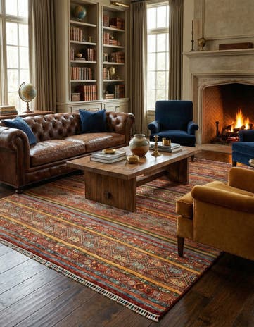 8' 3 x 9' 8 Torkman Wool Rug