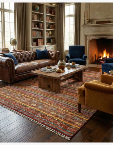 8' 3 x 9' 8 Torkman Wool Rug