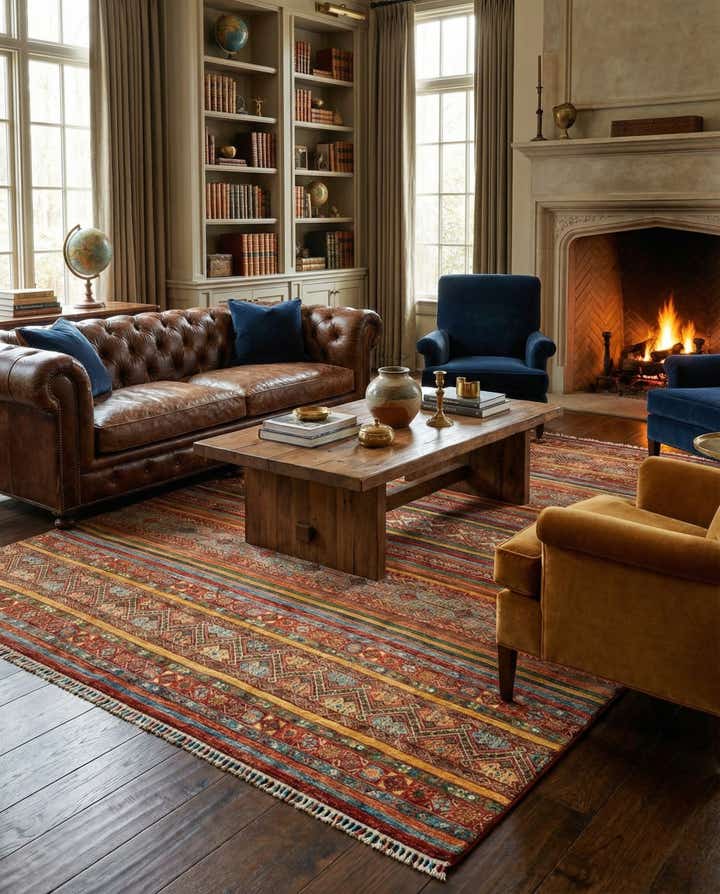 8' 3 x 9' 8 Torkman Wool Rug