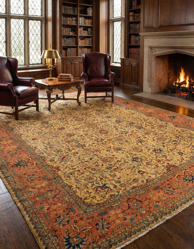 Detail image of 9' 5 x 12' 10 Tabriz Rug