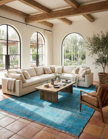 7' 7 x 10' 2 Hand Knotted Moroccan Wool Rug