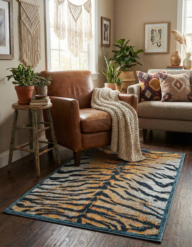 Detail image of 2' x 3' Kamala Washable Rug