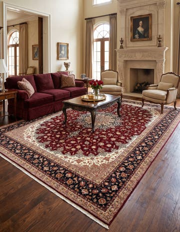 9' 10 x 13' 5 Tabriz Wool Rug