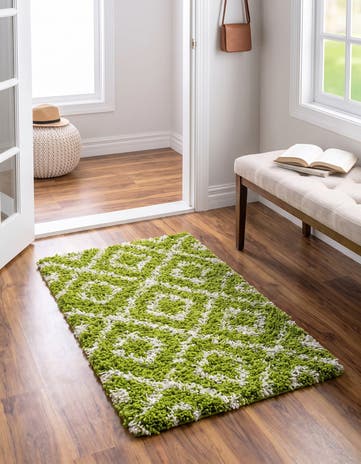 2' x 3' Lattice Shag Rug