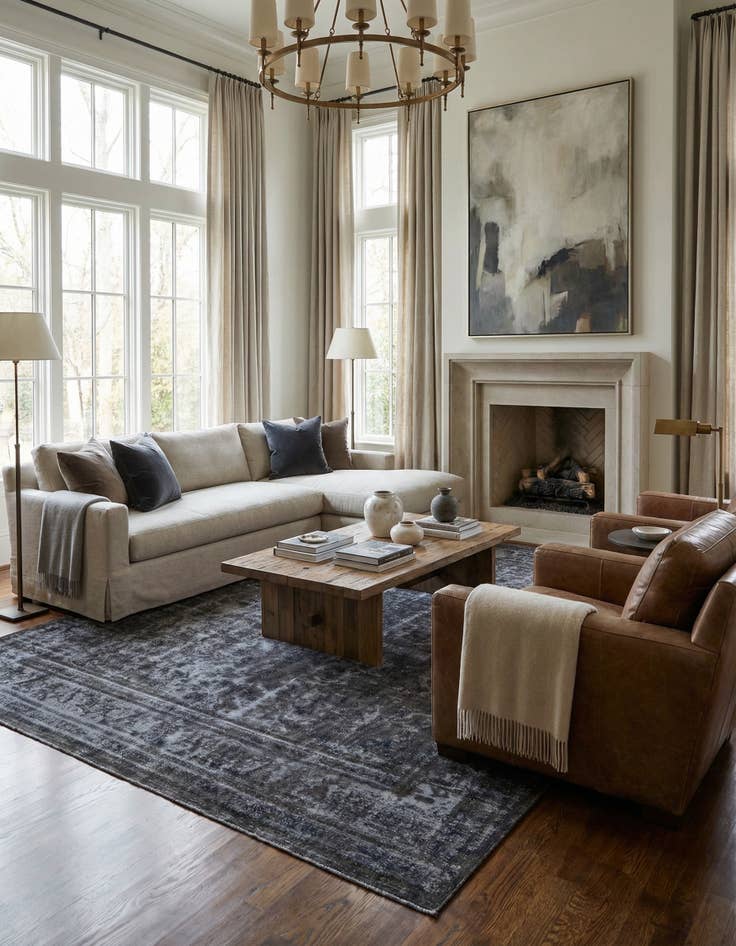 Detail image of 9' 8 x 12' 3 Hand Knotted Ultra Vintage Persian Wool Rug