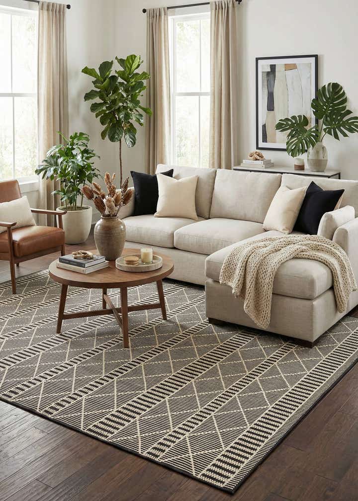 10' x 12' Easy-Clean Lattice Indoor / Outdoor Rug