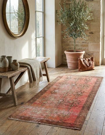 2' 10 x 5' 7 Hand Knotted Ultra Vintage Persian Wool Rug