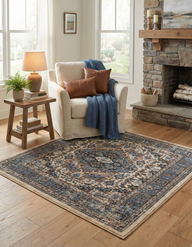 Detail image of 3' 3 x 3' 3 Medina Square Rug