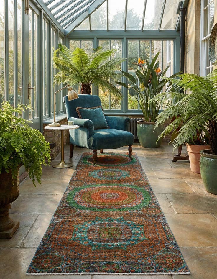 Detail image of 2' 7 x 9' 10 Mamluk Wool Runner Rug