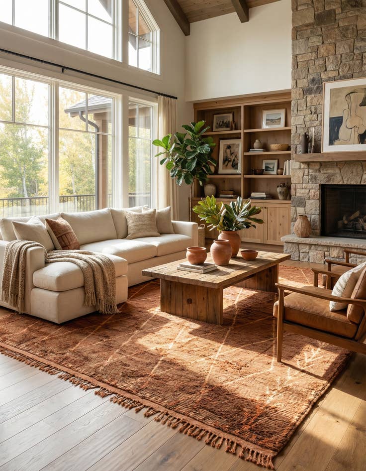 Detail image of 13' 5 x 20' Berber Rug