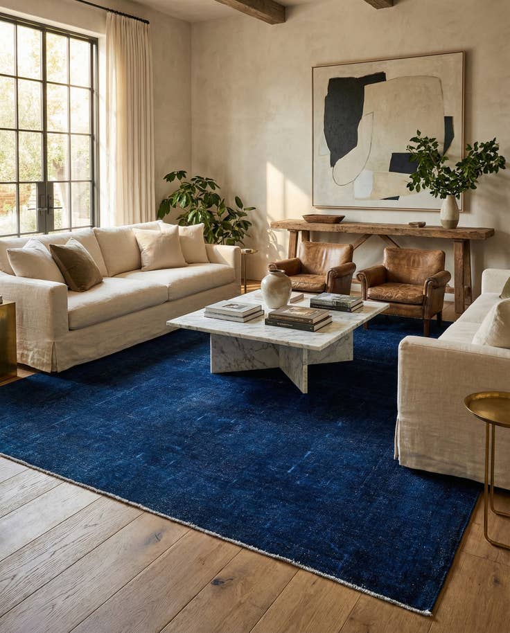 Detail image of 6' 1 x 8' 6 Hand Knotted Ultra Vintage Persian Wool Rug