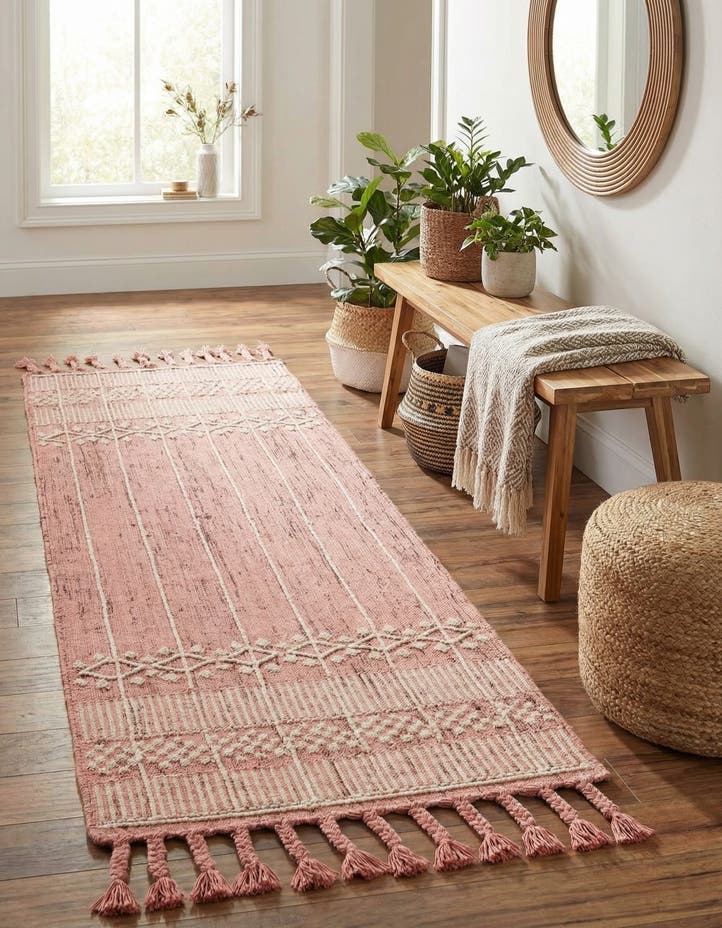 2' 2 x 6' 7 Easy-Clean Eco Bohemian Indoor / O...