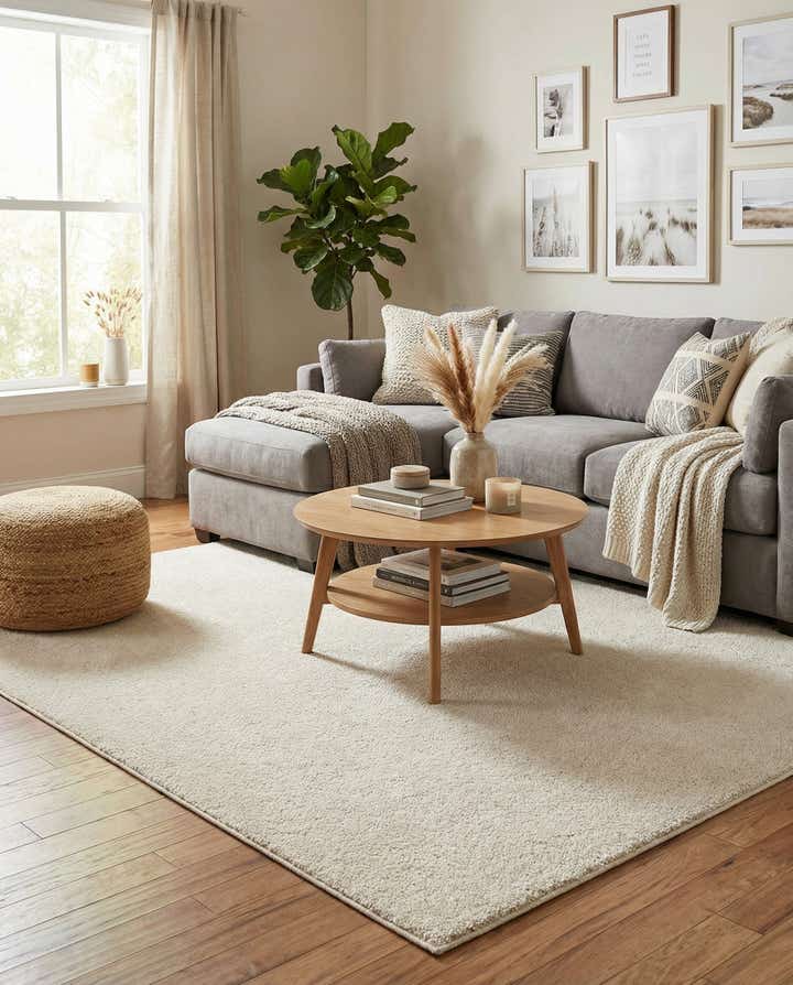 7' 10 x 10' Solid Frieze Rug