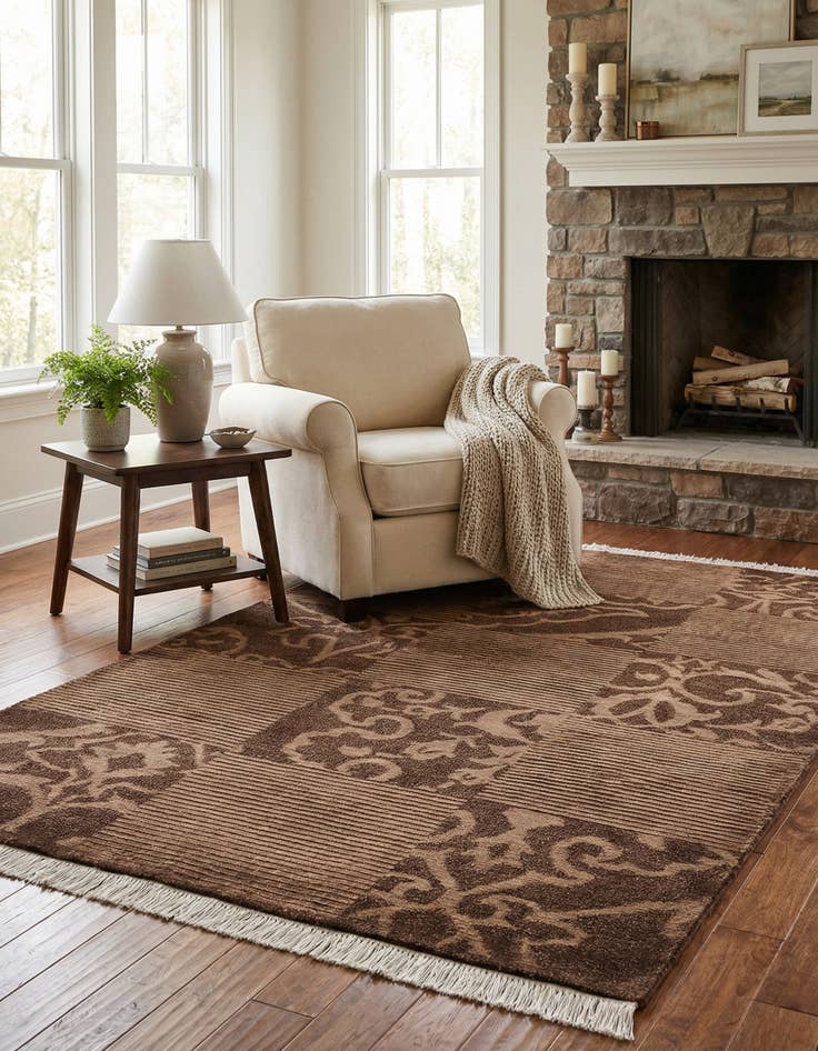 Detail image of 2' 10 x 4' 11  Hand Knotted Darya Wool Rug