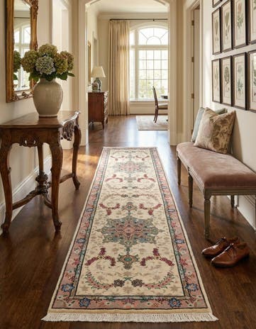 2' 11 x 12' 6 Kashan Wool Runner Rug