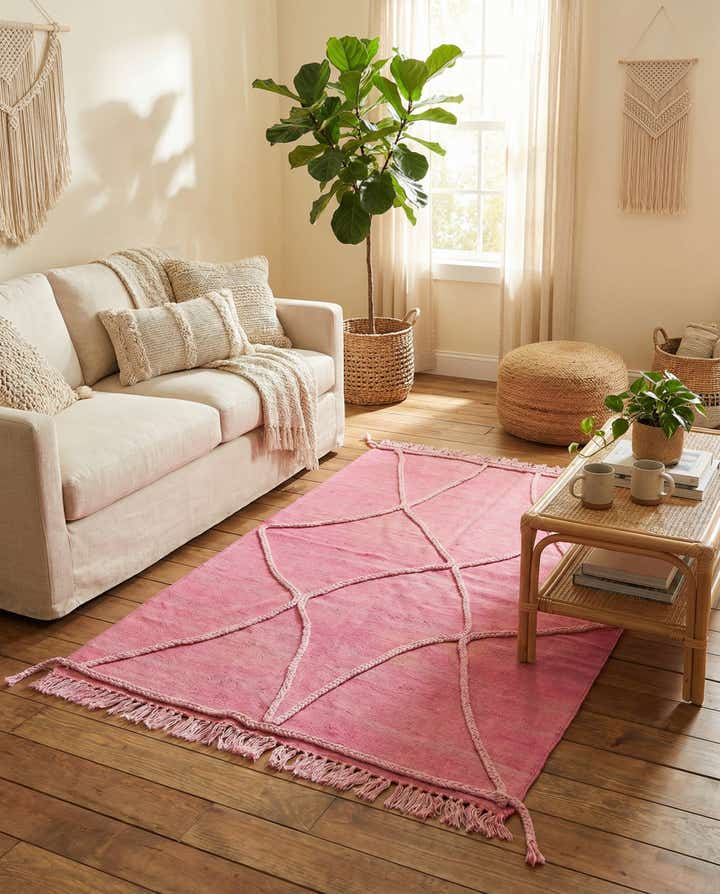 3' 6 x 4' 9 Hand Woven Kilim Modern Wool Rug